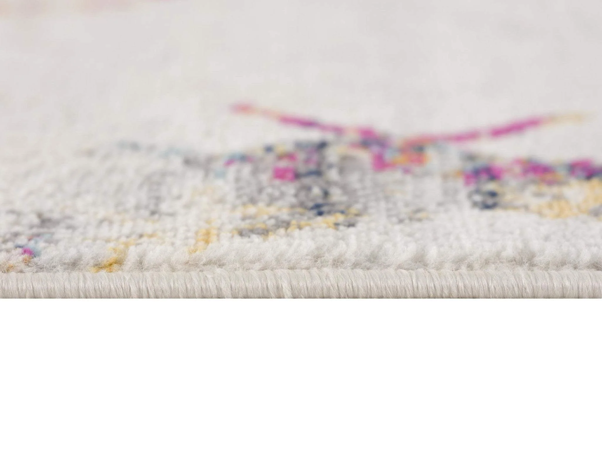 7' X 10' Cream Damask Area Rug - Image 9