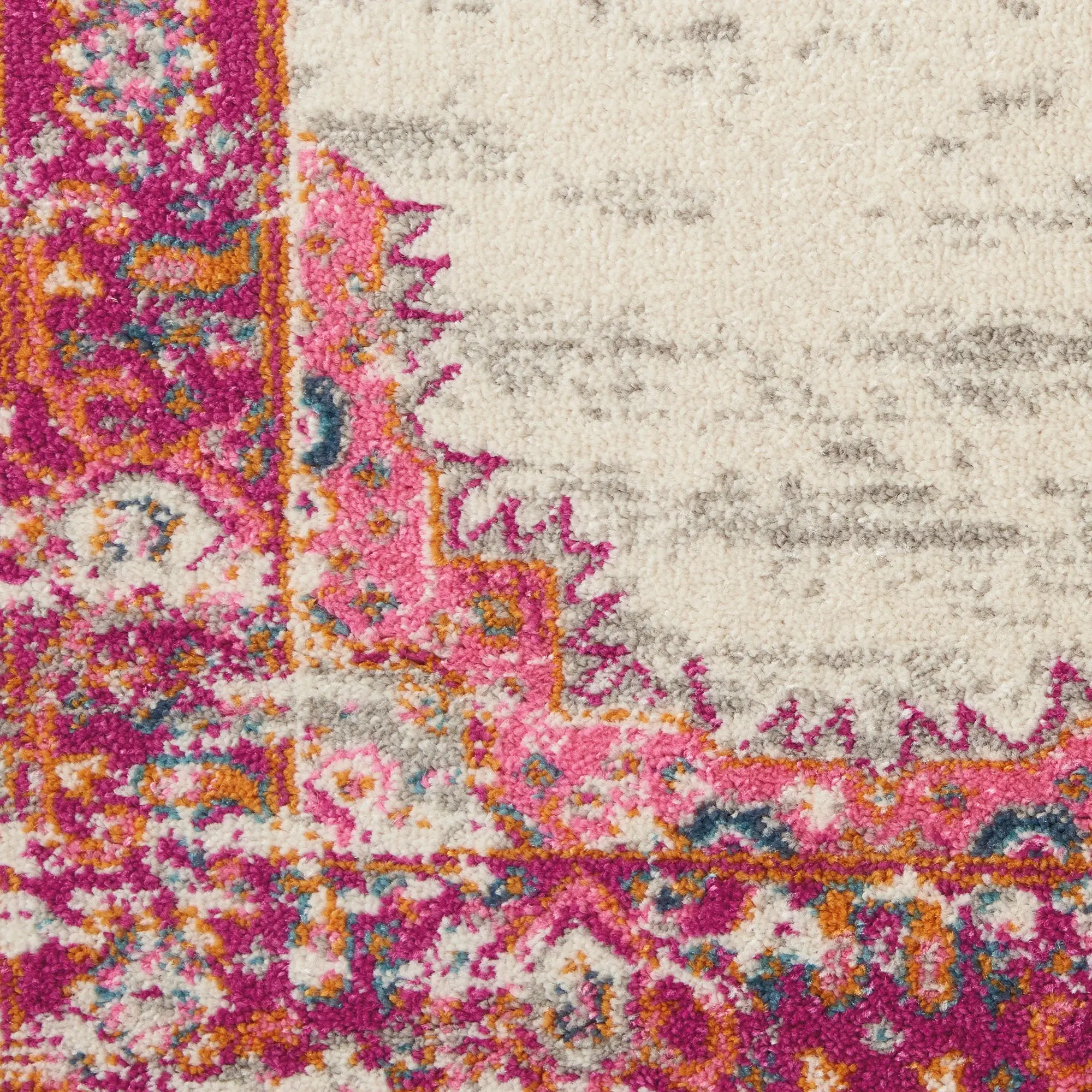 7' X 10' Fuchsia Power Loom Area Rug - Image 4