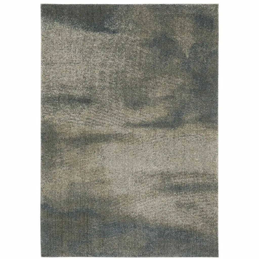7' X 10' Gray Abstract Power Loom Area Rug - Image 2