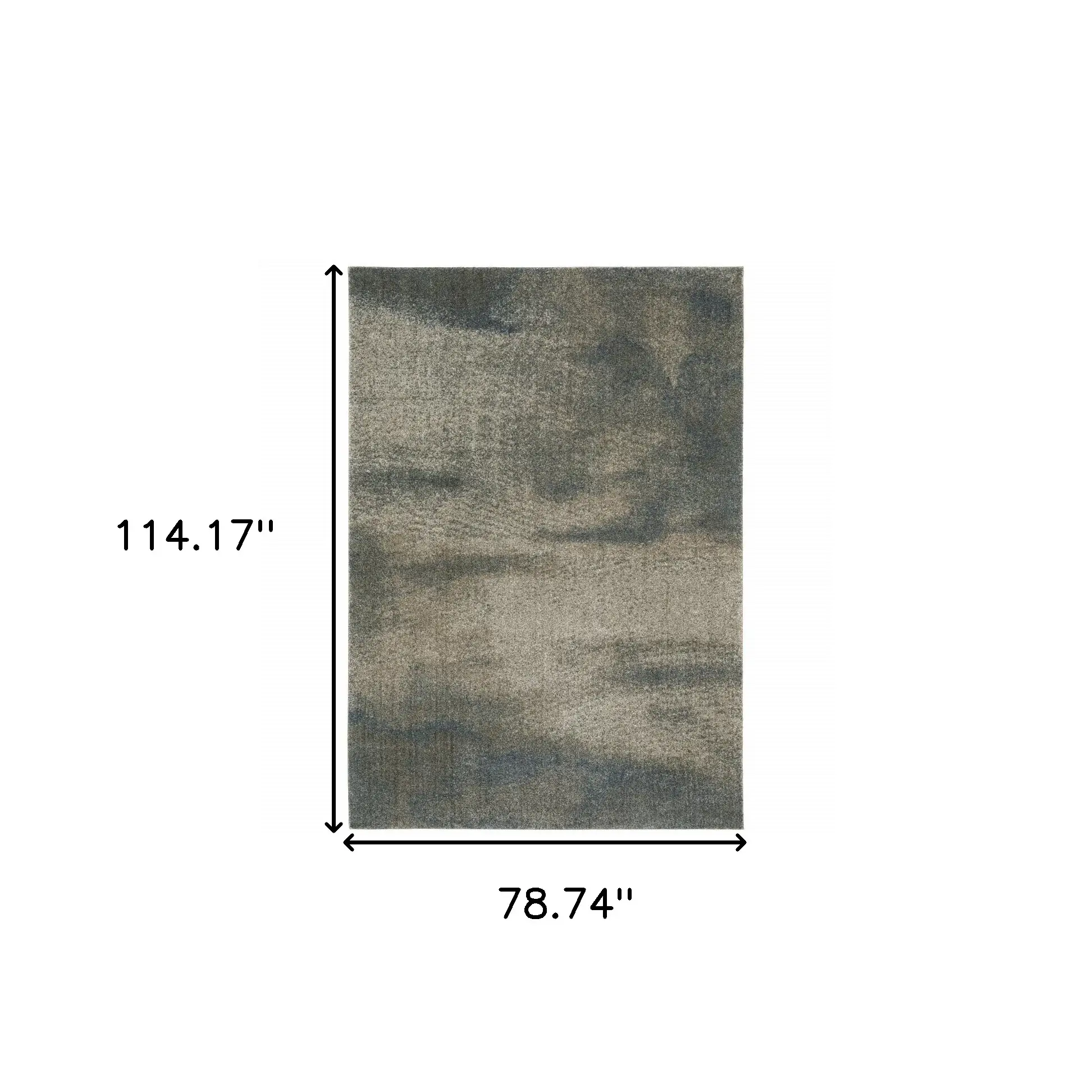 7' X 10' Gray Abstract Power Loom Area Rug - Image 3