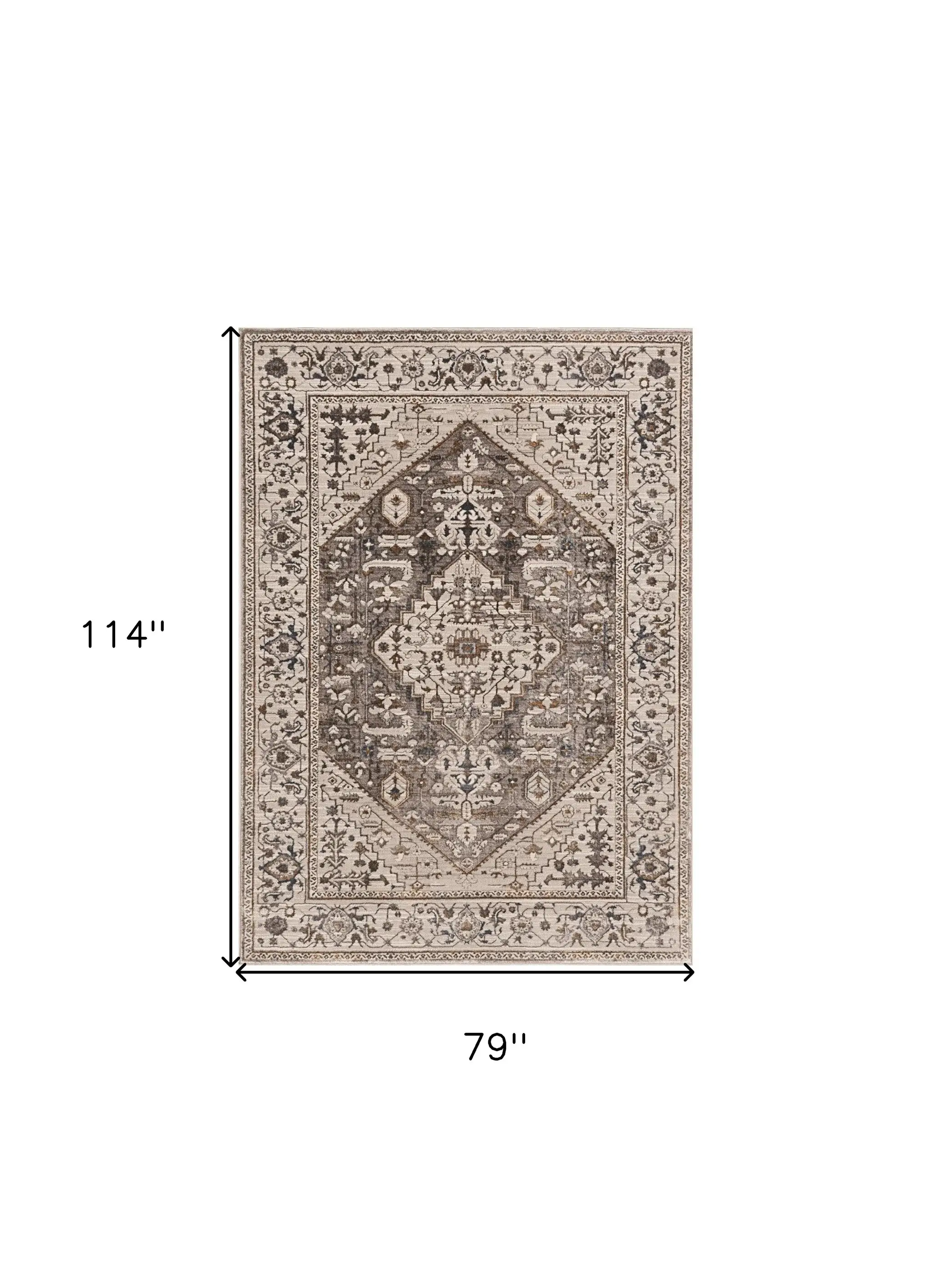 7' X 10' Gray Area Rug - Image 3