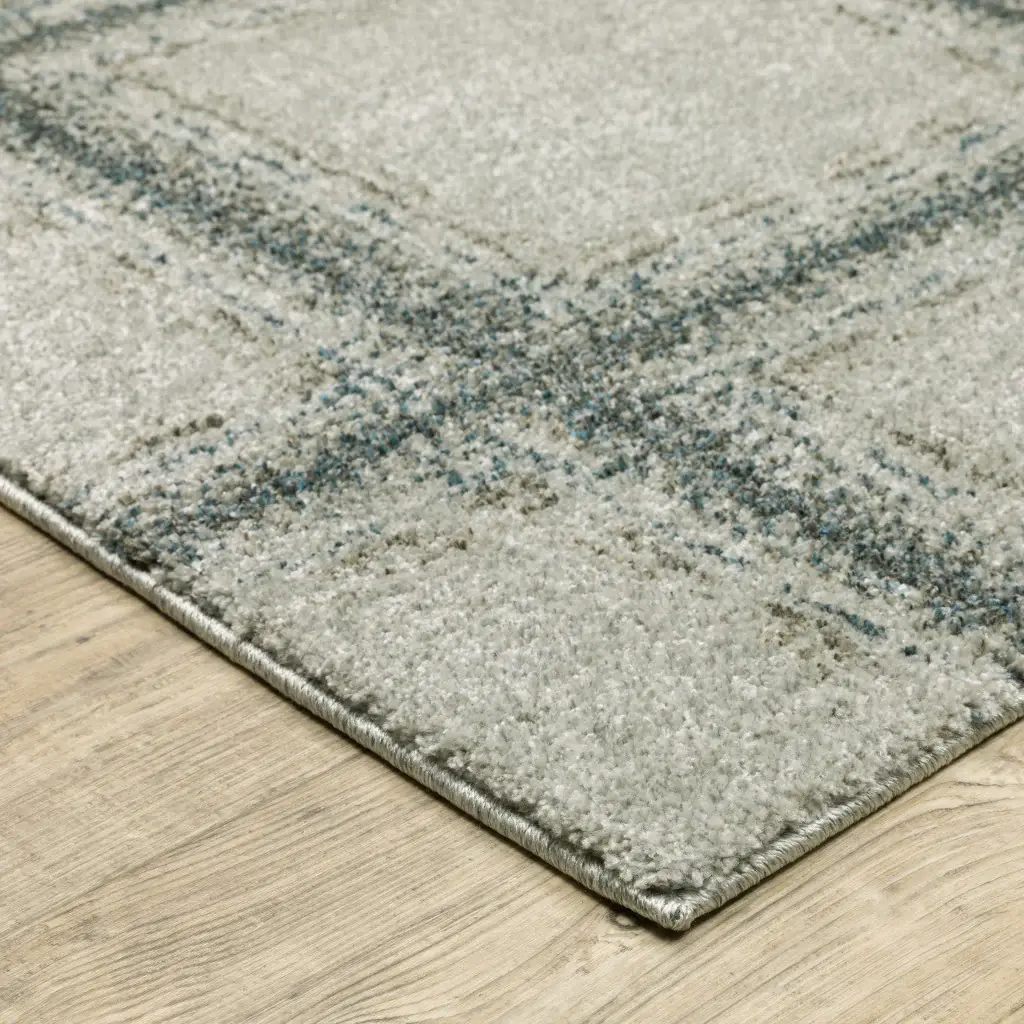 7' X 10' Gray Geometric Power Loom Area Rug - Image 4