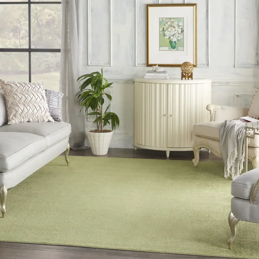 7' X 10' Green Non Skid Indoor Outdoor Area Rug - Image 6