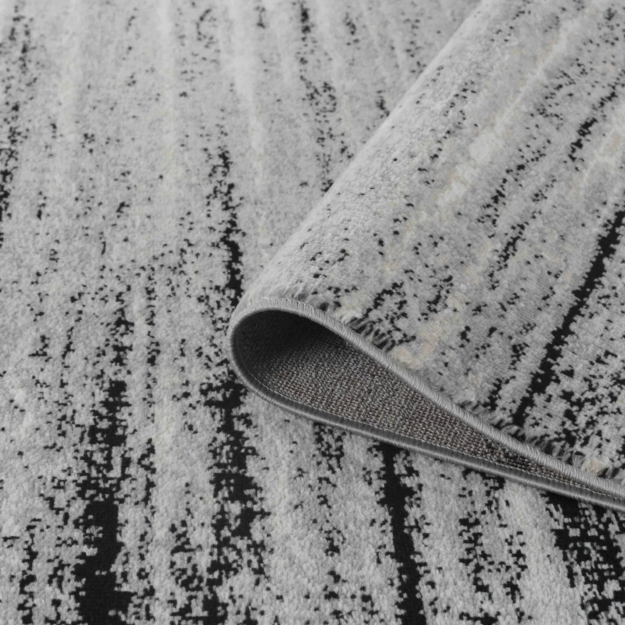 7' X 10' Grey Abstract Area Rug - Image 4
