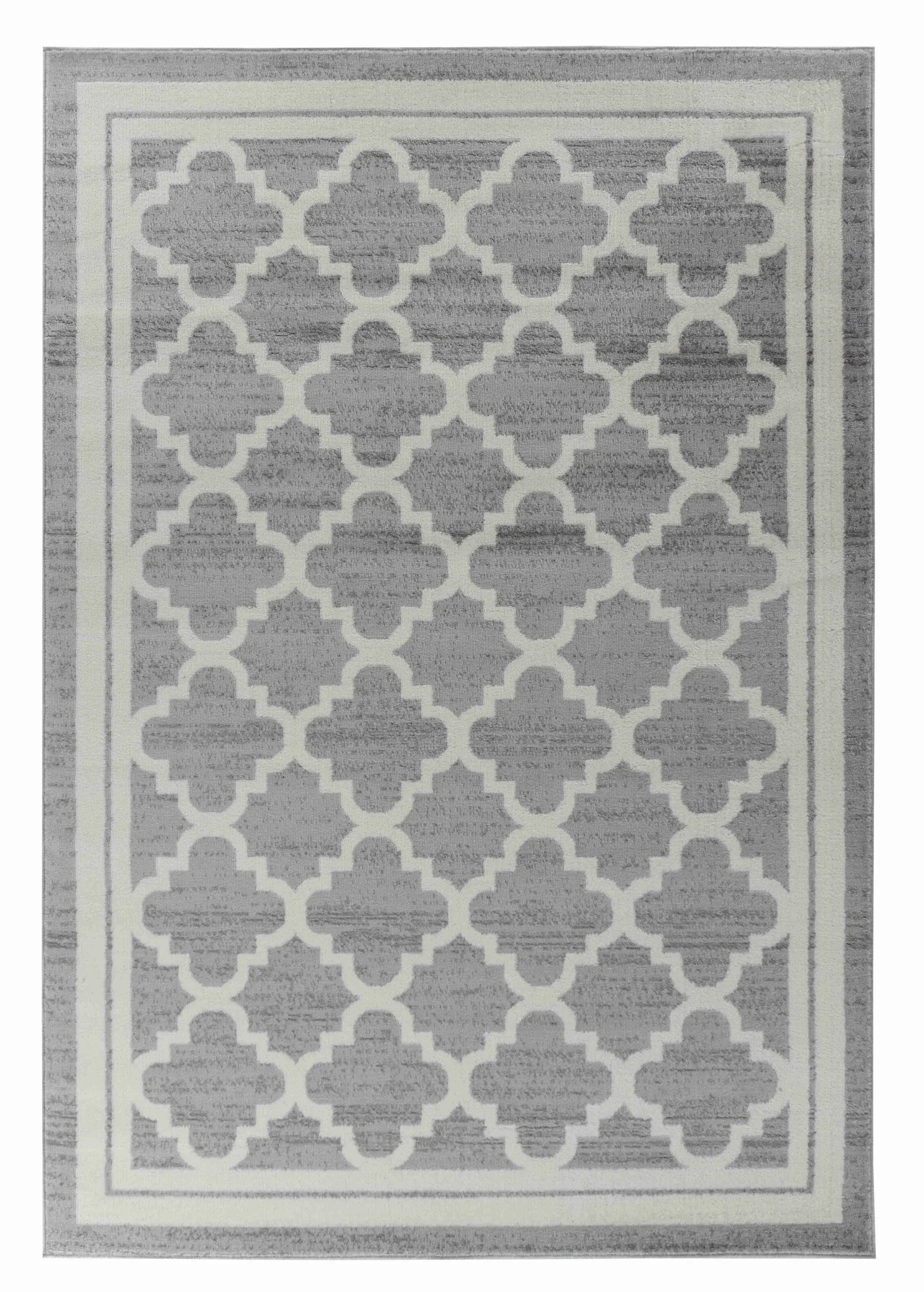 7' X 10' Grey Moroccan Area Rug - Image 4