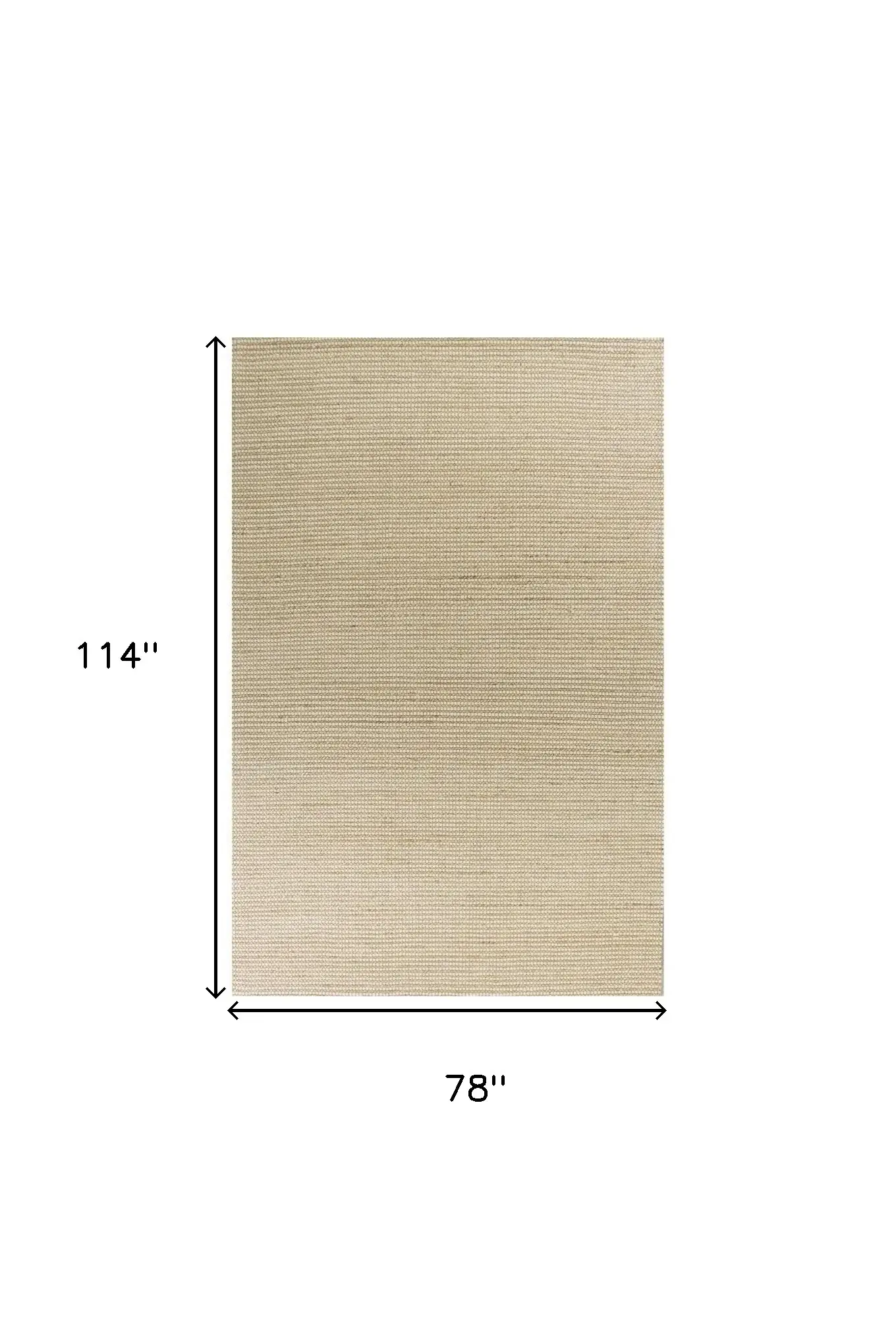 7' X 10' Ivory Hand Woven Wool And Jute Indoor Area Rug - Image 3
