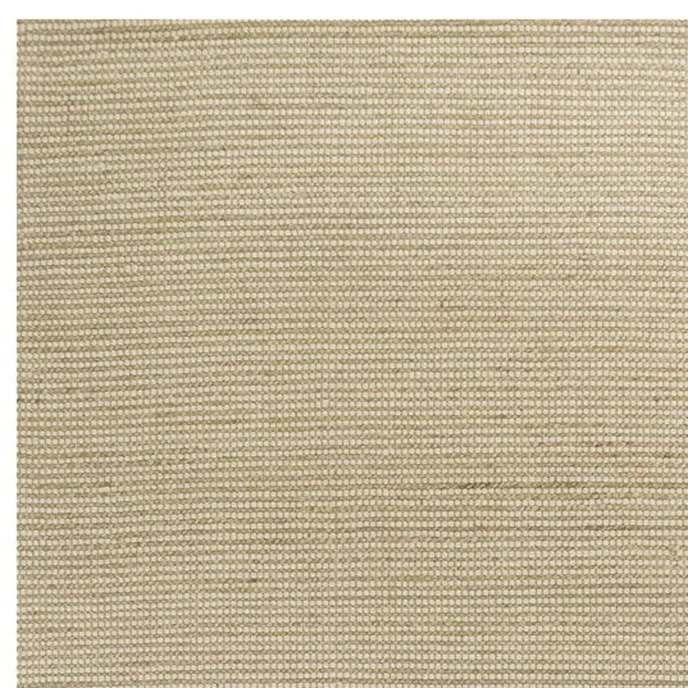 7' X 10' Ivory Hand Woven Wool And Jute Indoor Area Rug - Image 4