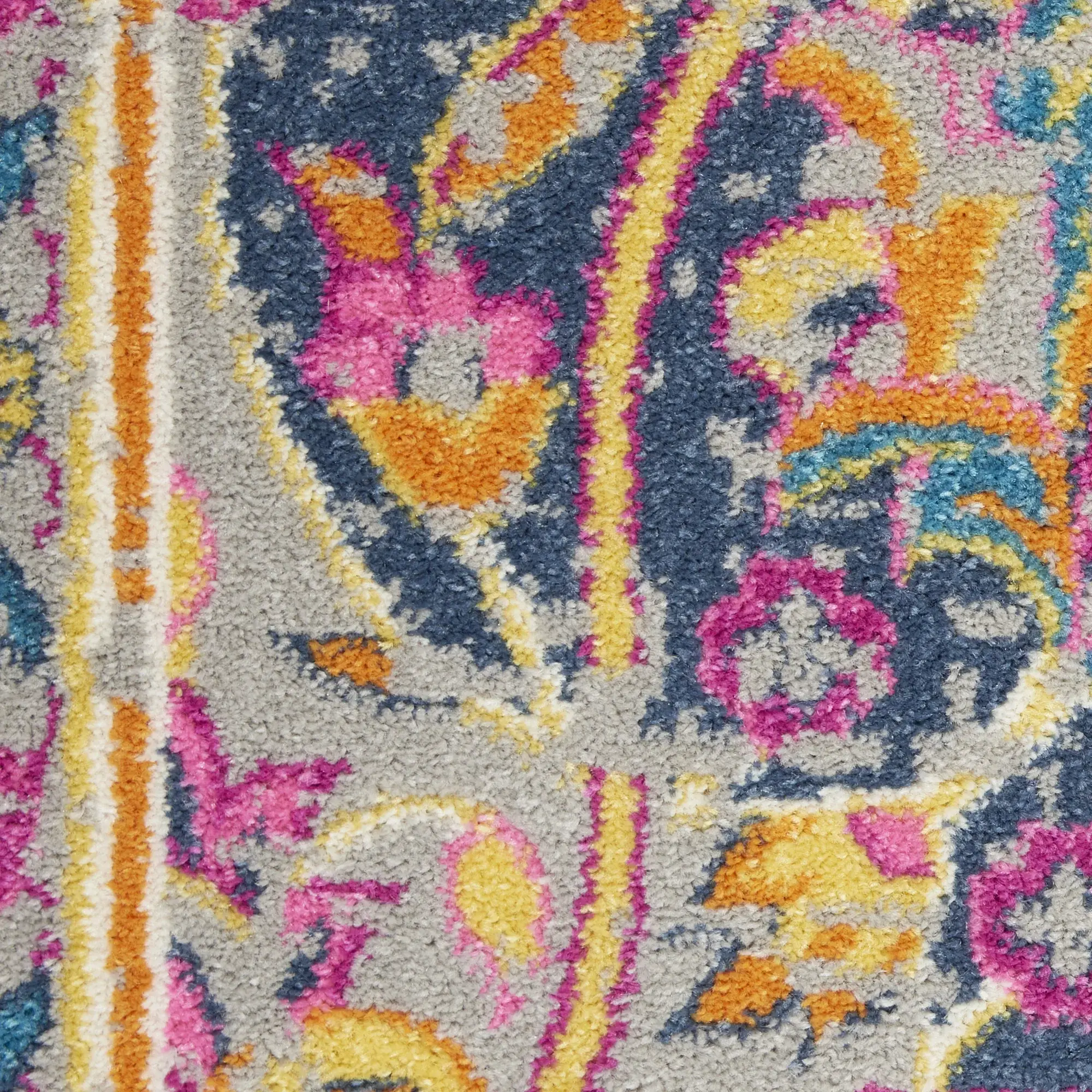 7' X 10' Pink And Green Dhurrie Area Rug - Image 3