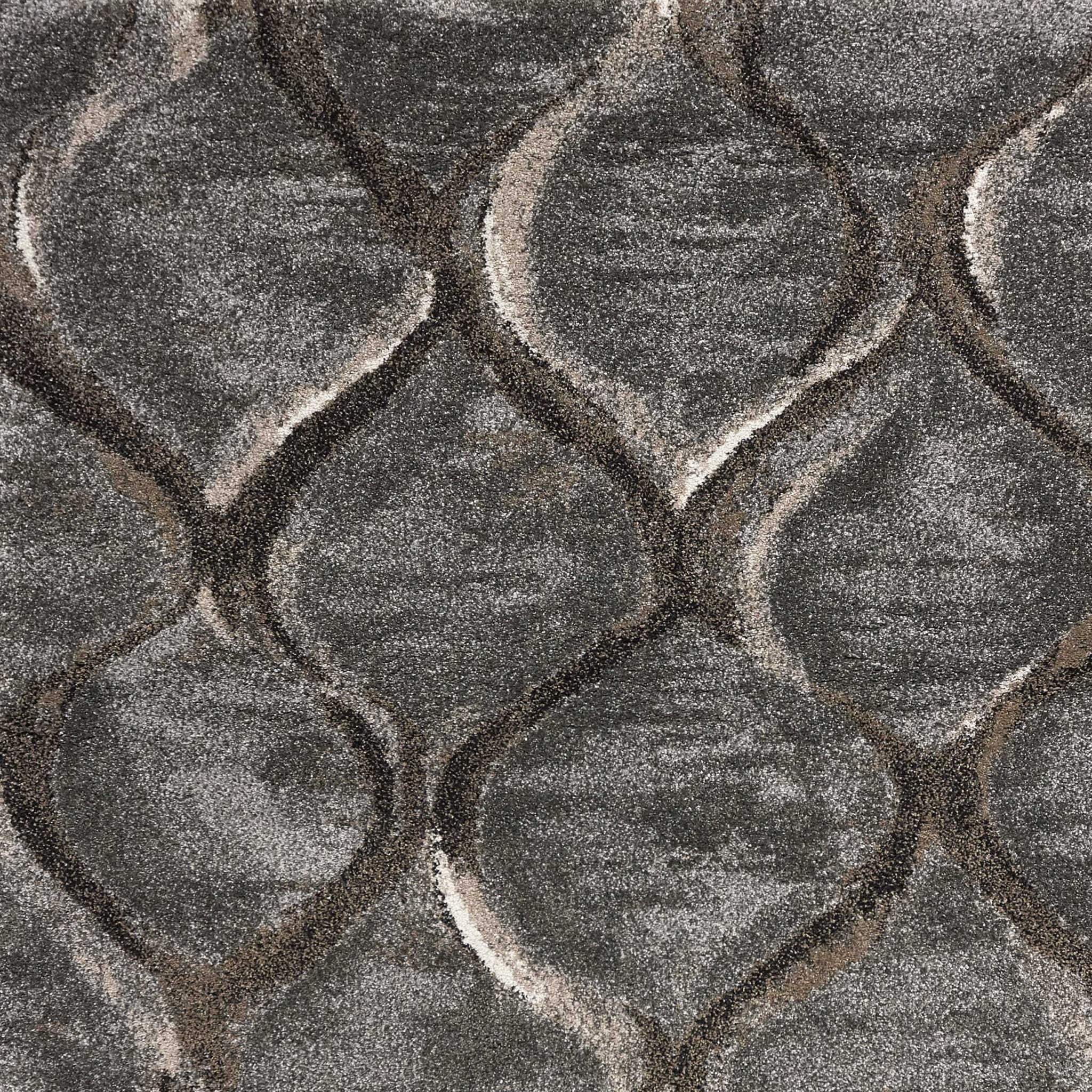 7' X 10' Polypropylene Charcoal Area Rug - Image 9