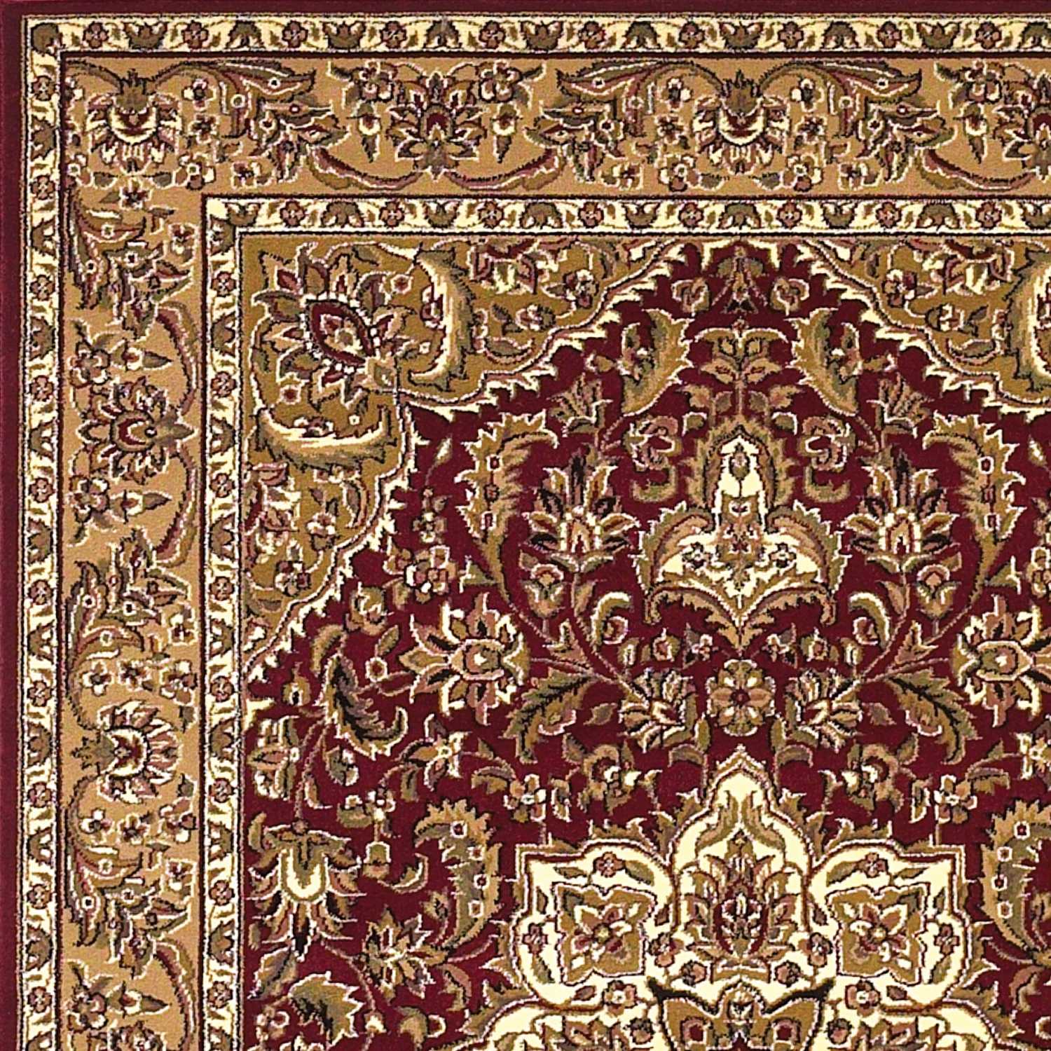7' X 10'  Polypropylene Red Or  Beige Area Rug - Image 5