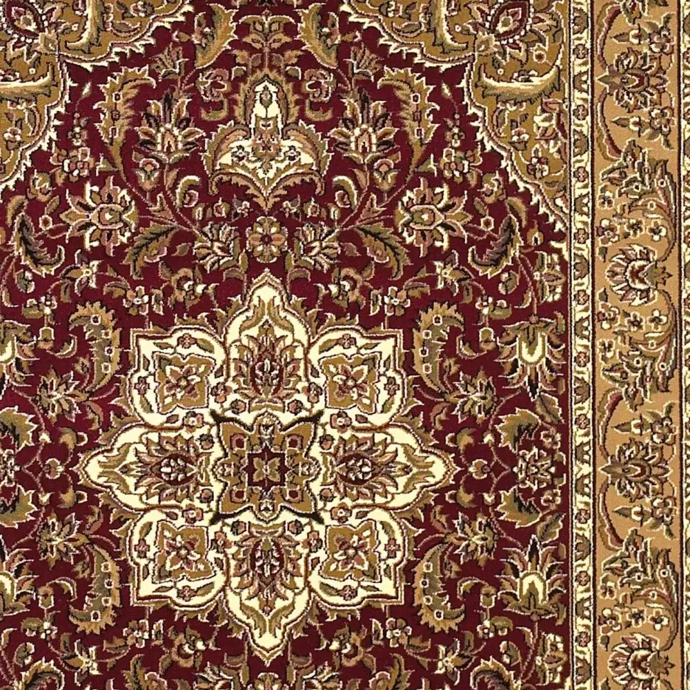 7' X 10'  Polypropylene Red Or  Beige Area Rug - Image 7