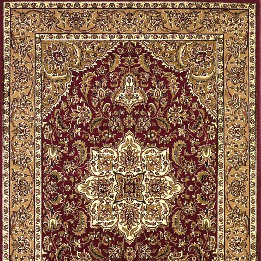 7' X 10'  Polypropylene Red Or  Beige Area Rug - Image 8