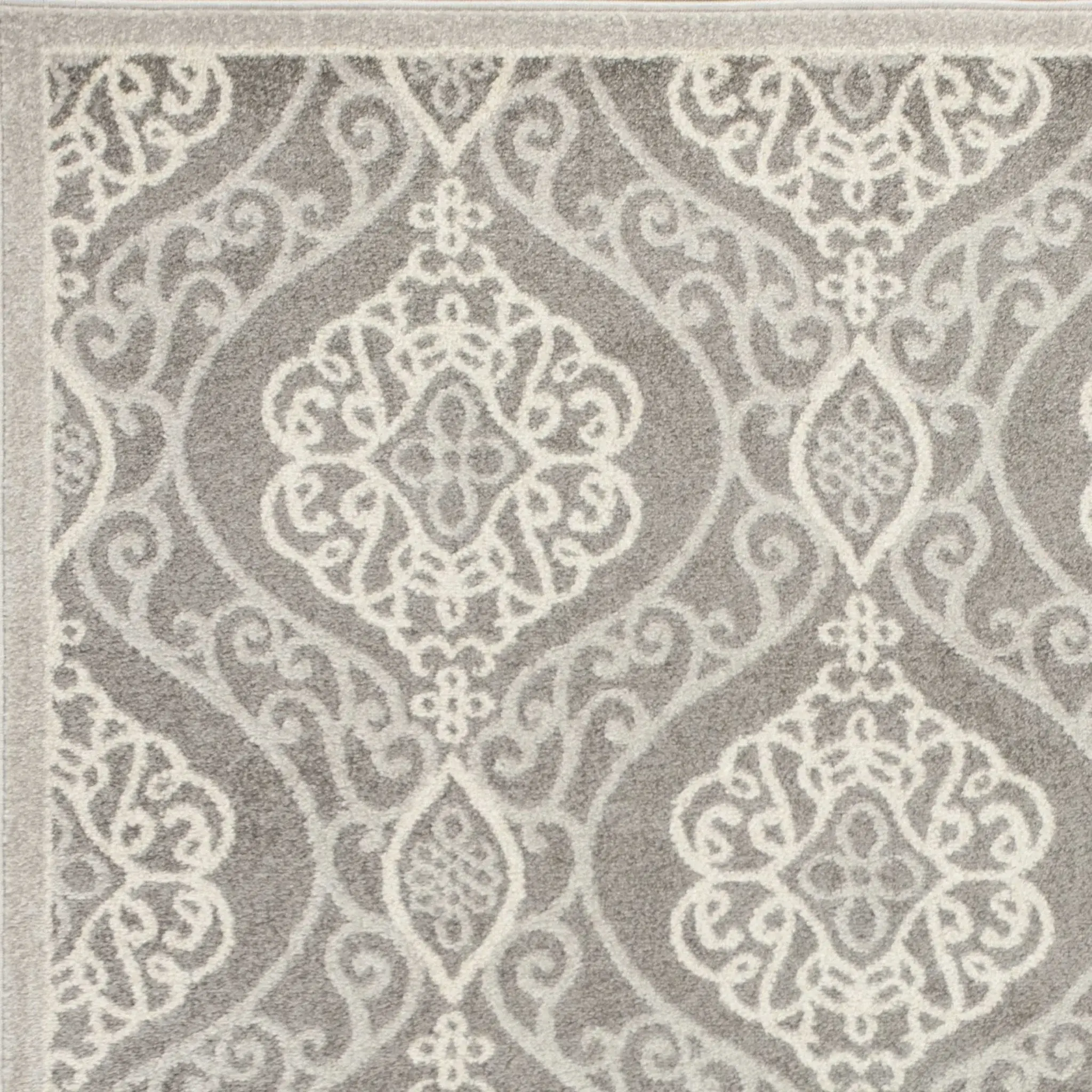 7' X 10' Silver Moroccan Indoor Outdoor Area Rug - Image 5