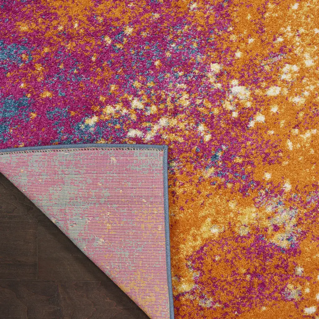 7' X 10' Sunset Abstract Power Loom Area Rug - Image 4