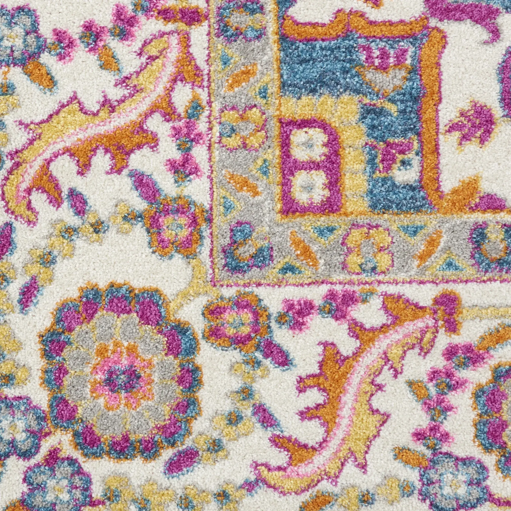 7' X 10' Teal Blue Power Loom Area Rug - Image 3
