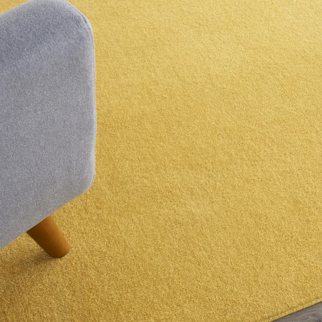 7' X 10' Yellow Non Skid Indoor Outdoor Area Rug - Image 5