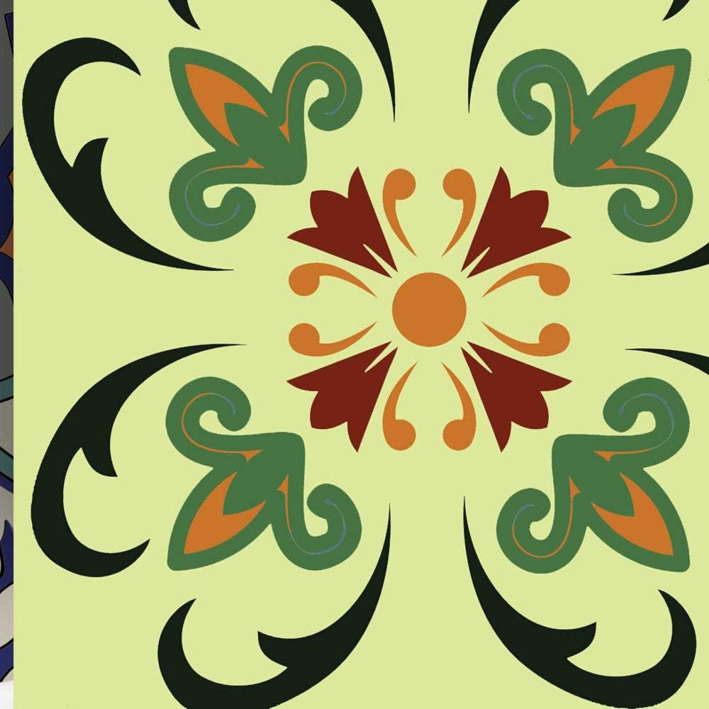 7" X 7" Auguri Flora Peel and Stick Removable  Tiles - Image 3