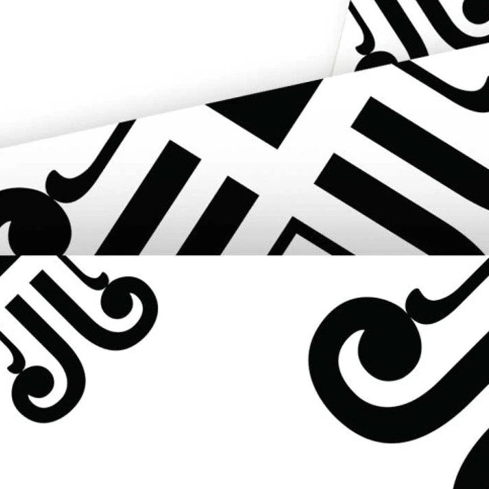 7" X 7" Black and White Daisy Peel and Stick Removable Tiles - Image 2