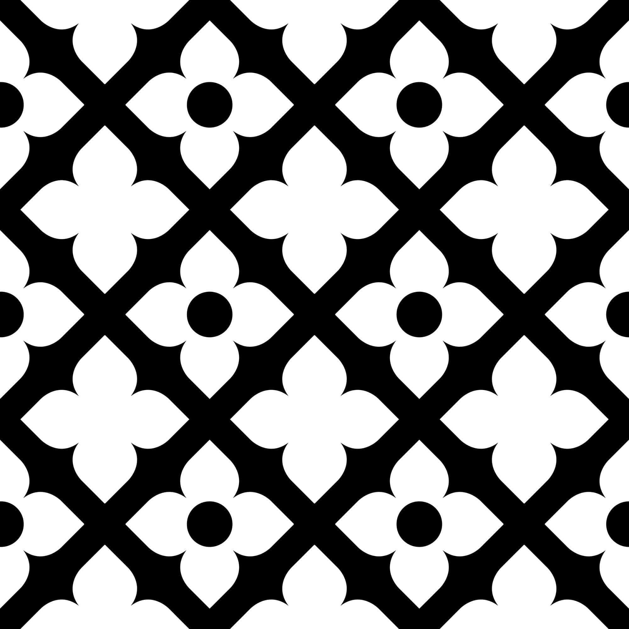 7" X 7" Black and White Dia Peel and Stick Removable Tiles - Image 5