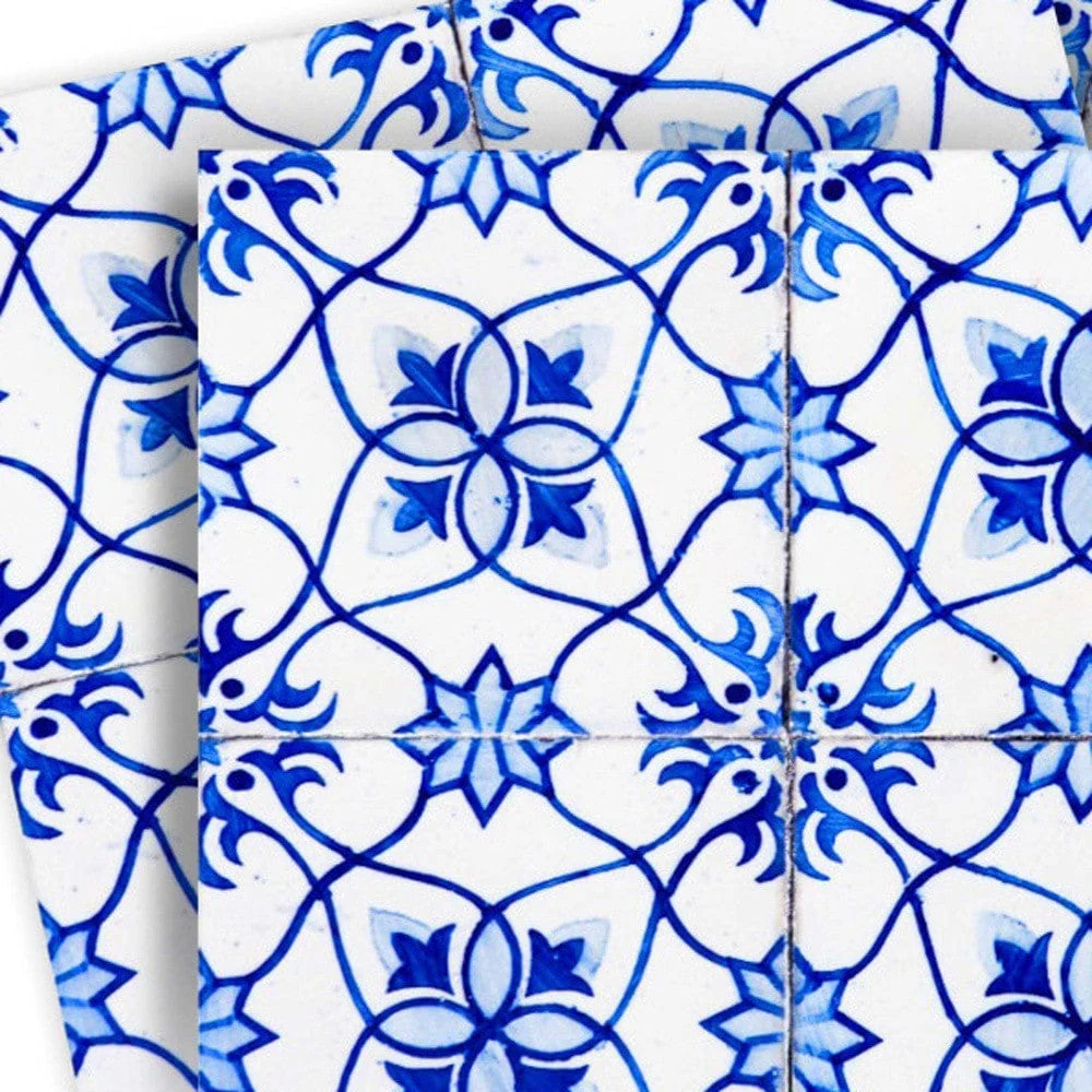 7" X 7" Blue Micro Peel And Stick Removable Tiles - Image 2