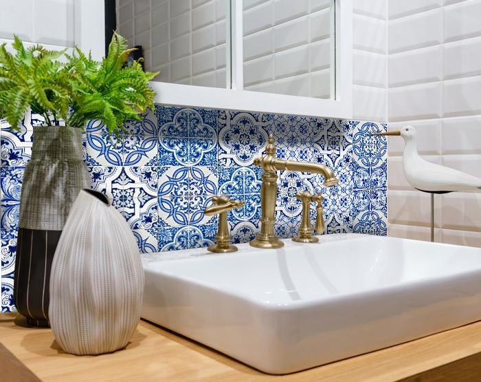 7" X 7" Bluebell Lina Removable Peel and Stick Tiles - Image 3