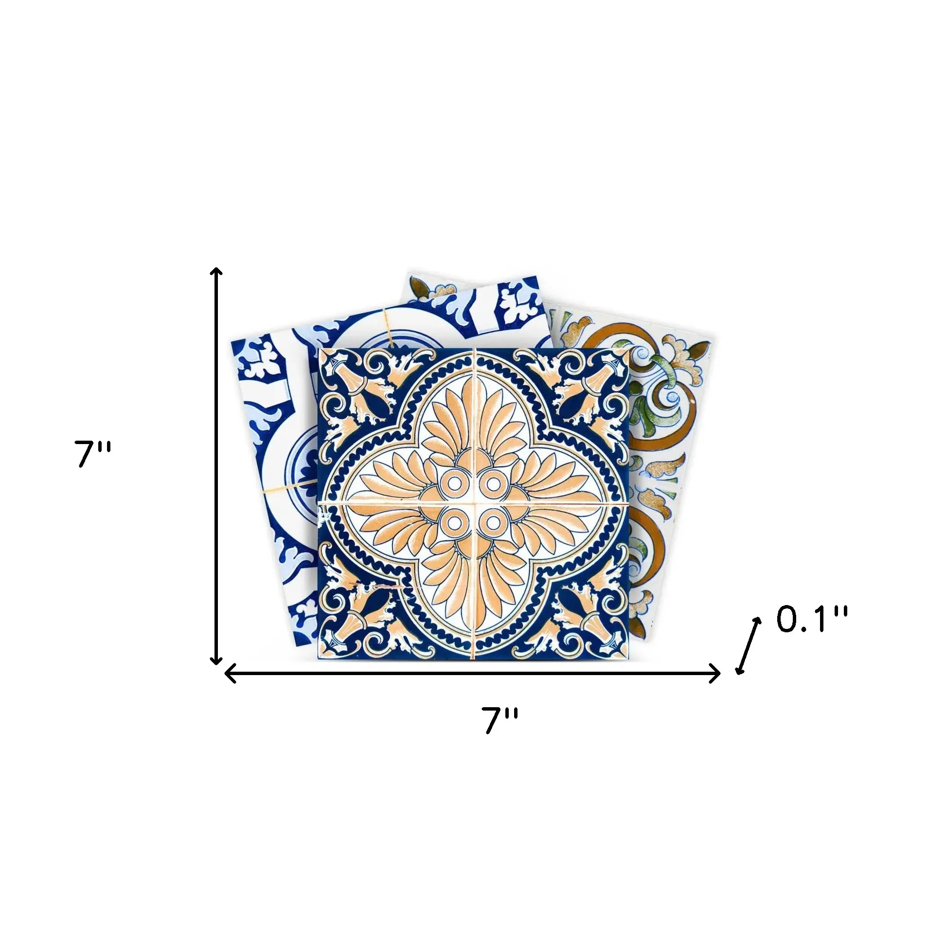 7" X 7" Dianna Mutli Mosaic Peel And Stick Tiles - Image 9