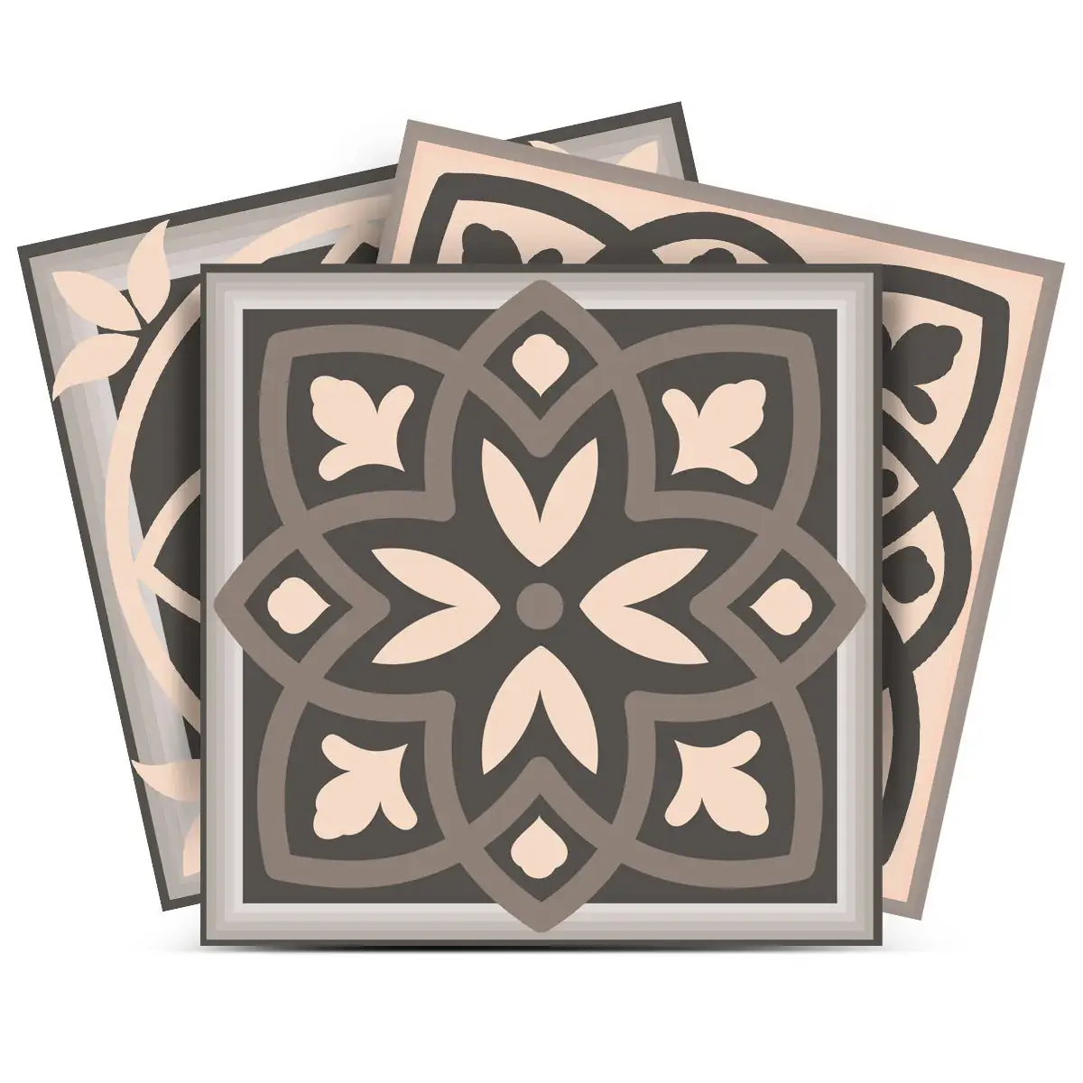 7" X 7" Espresso Brown Mosaic Peel And Stick Removable Tiles - Image 3