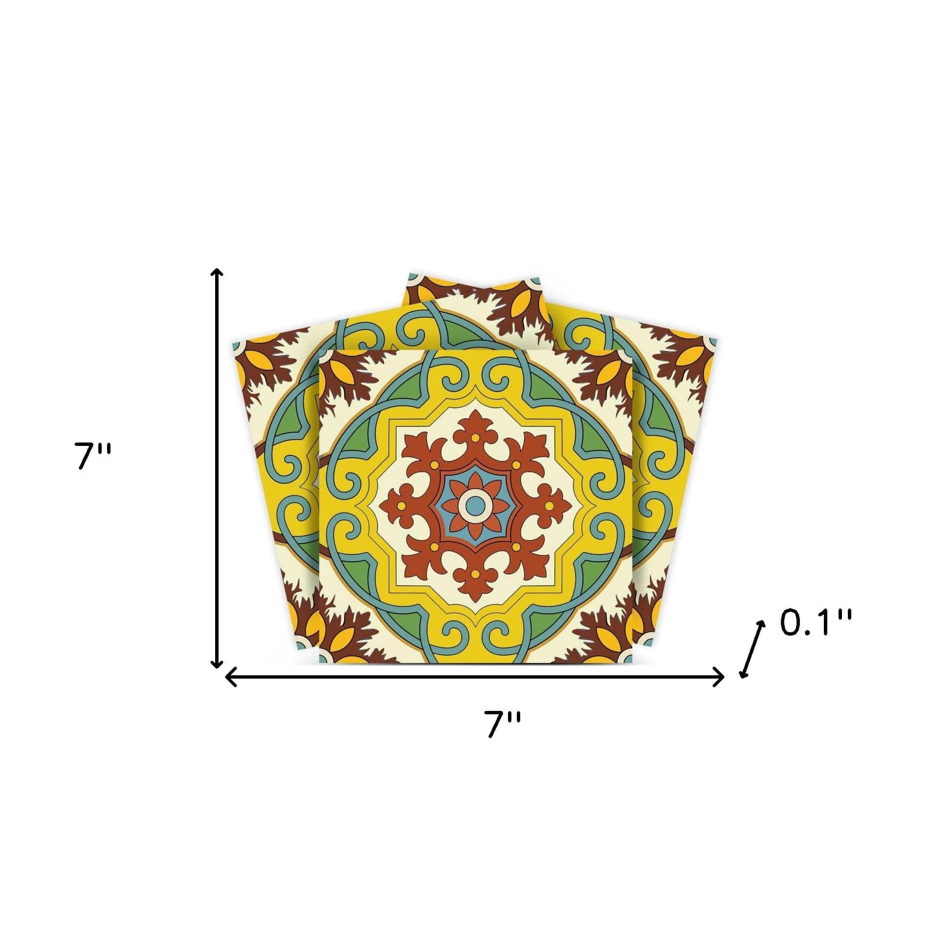 7" X 7" Fortuna Peel and Stick Removable Tiles - Image 9