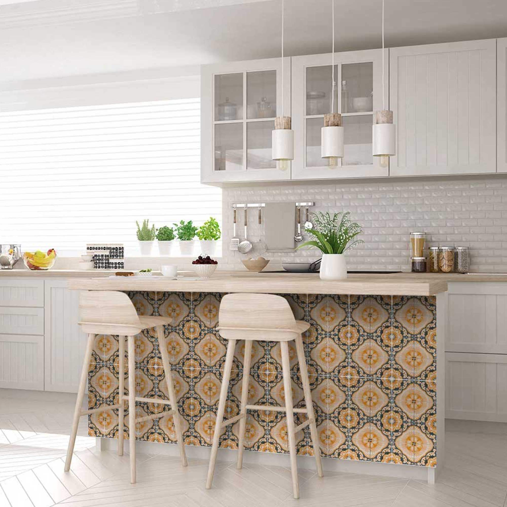 7" X 7" Golden Deco Peel And Stick Removable Tiles - Image 8