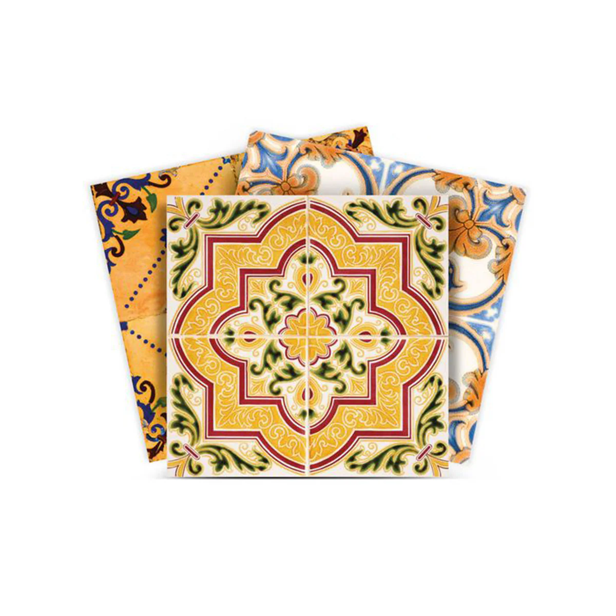 7" X 7" Golden Multi Mosaic Peel and Stick Tiles - Image 2