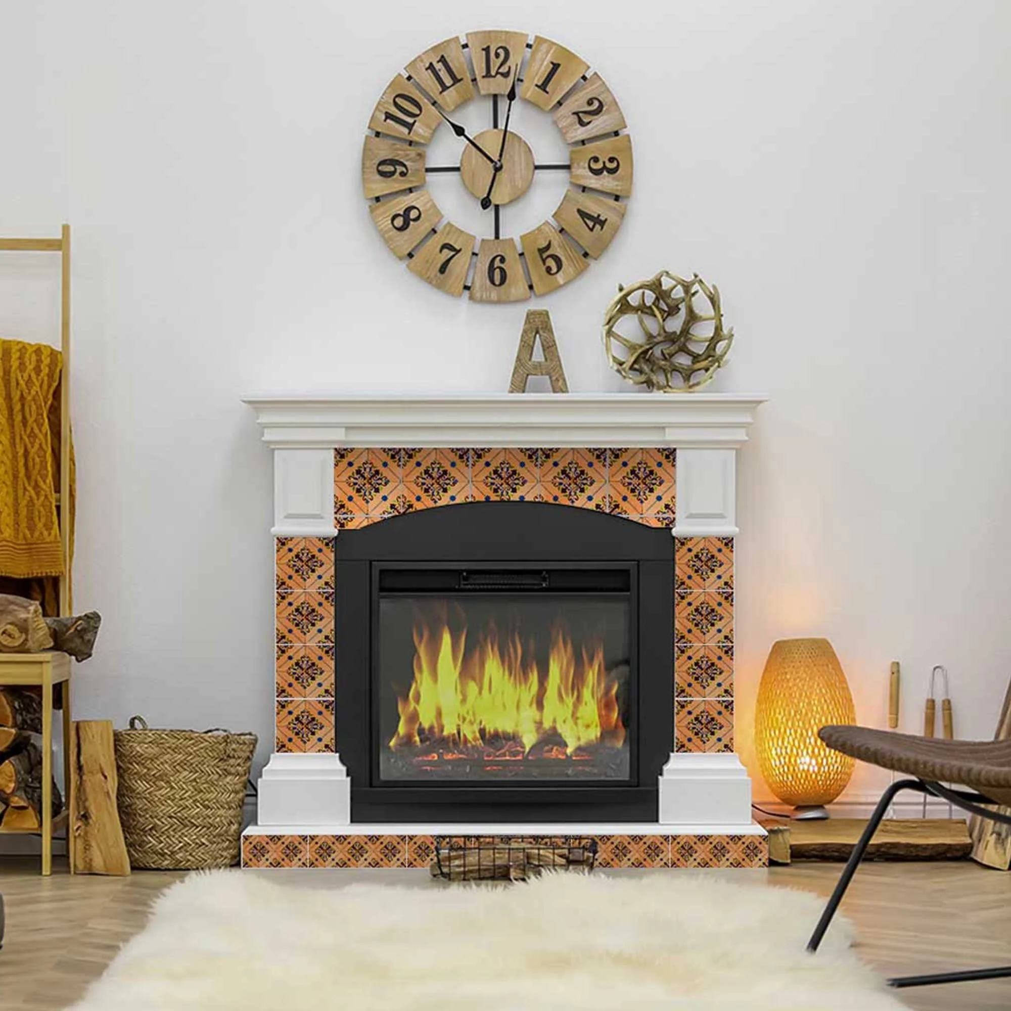 7" X 7" Golden Rio Removable Peel and Stick Tiles - Image 7