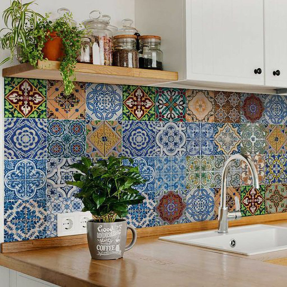 7" X 7" Jessa Mutli Mosaic Peel and Stick Tiles - Image 2