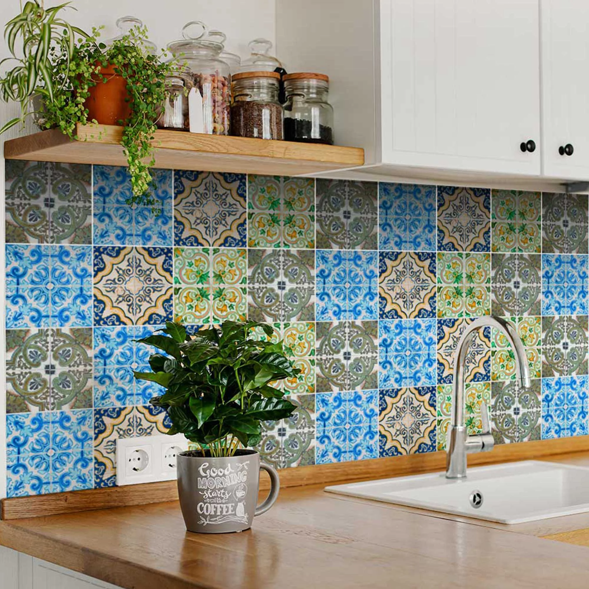 7" X 7" Madison Vintage Mosaic Peel and Stick Tiles - Image 4