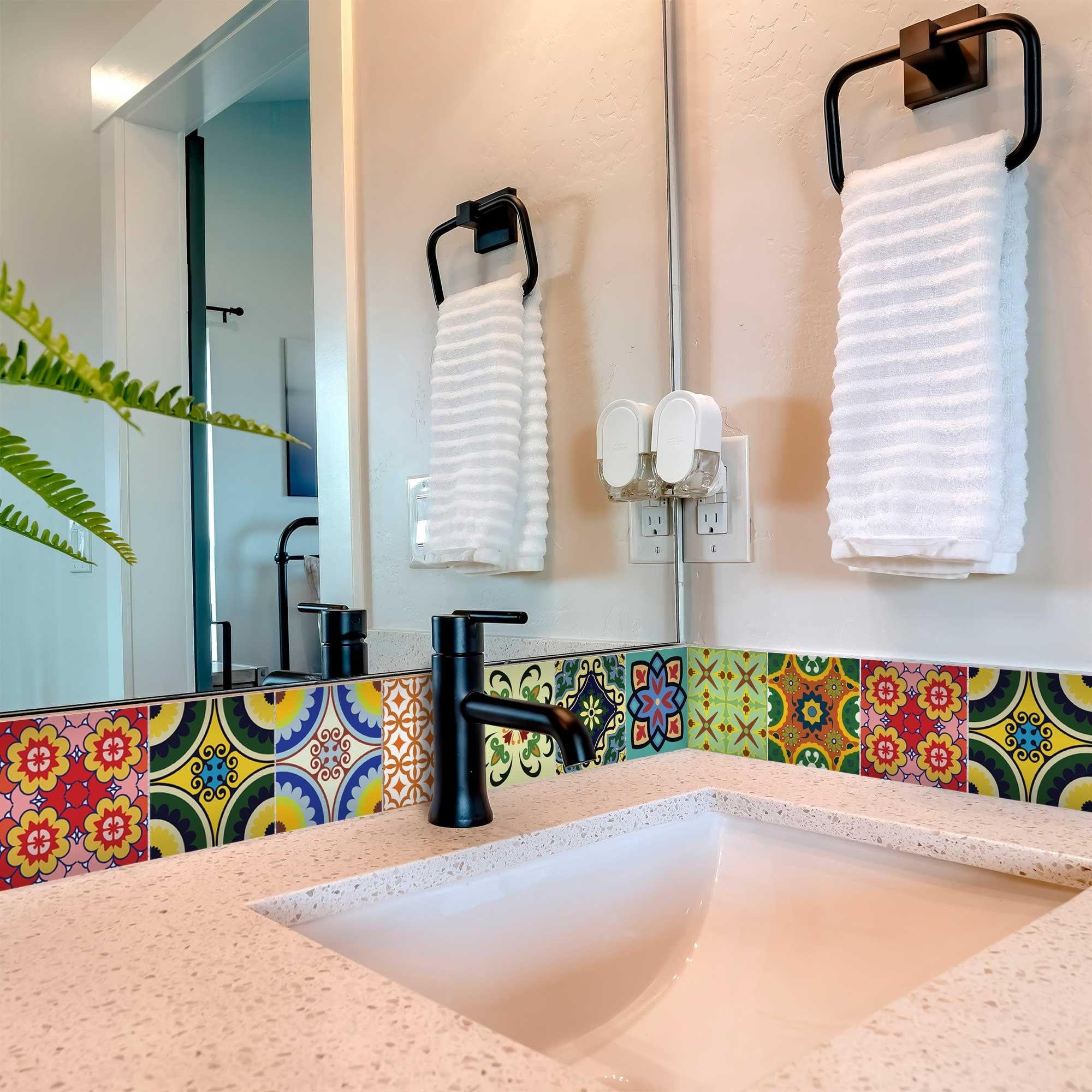 7" X 7" Mediterranean Brights Peel And Stick Removable Tiles - Image 7