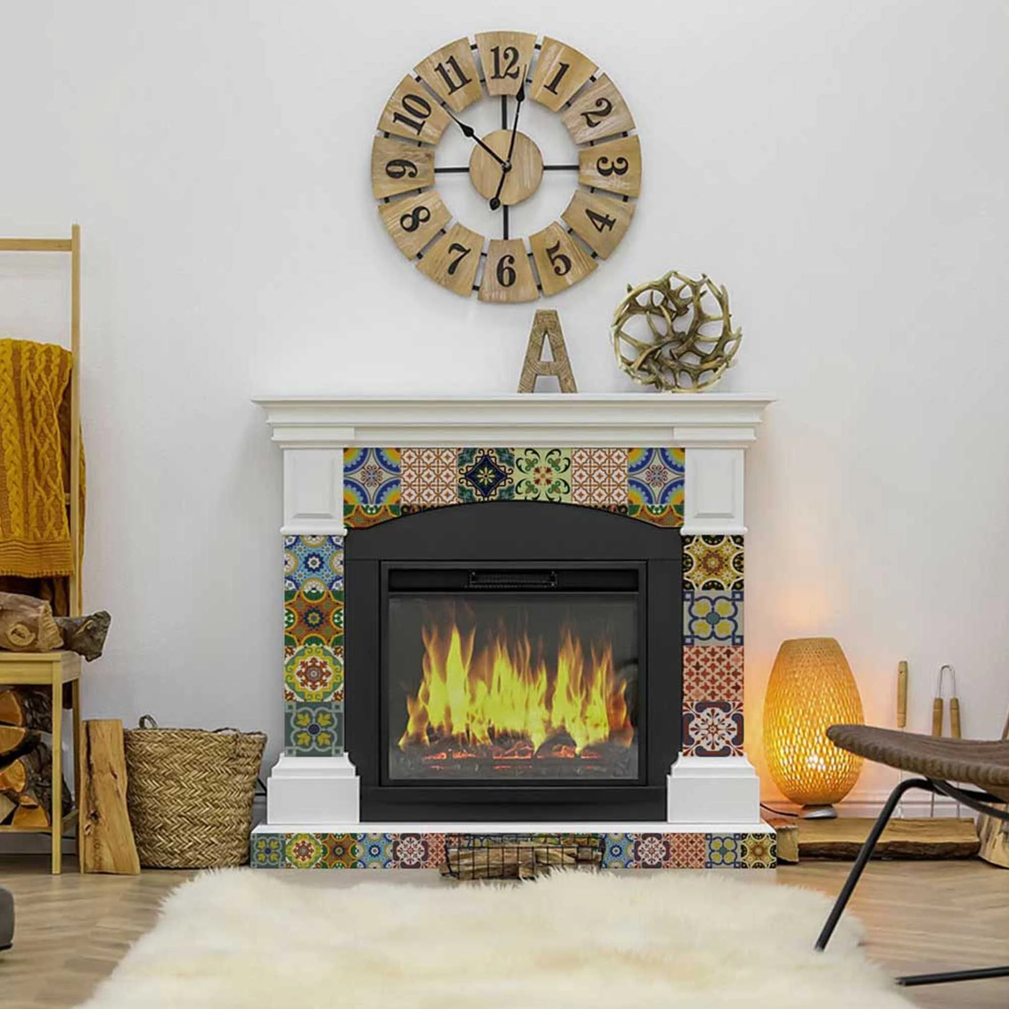 7" X 7" Mediterranean Brights Peel And Stick Removable Tiles - Image 9