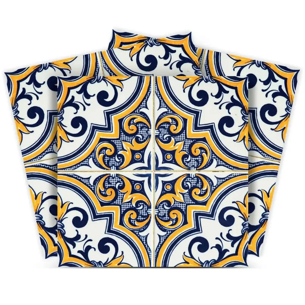 7" X 7" Neutral Gina Peel And Stick Removable Tiles