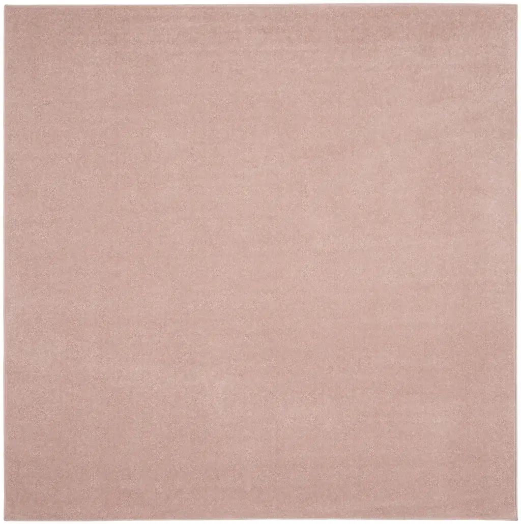 7' X 7' Pink Square Non Skid Indoor Outdoor Area Rug