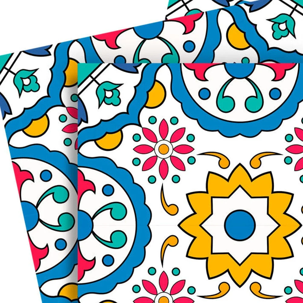 7" X 7" Raffia Gia  Removable Peel and Stick Tiles - Image 4