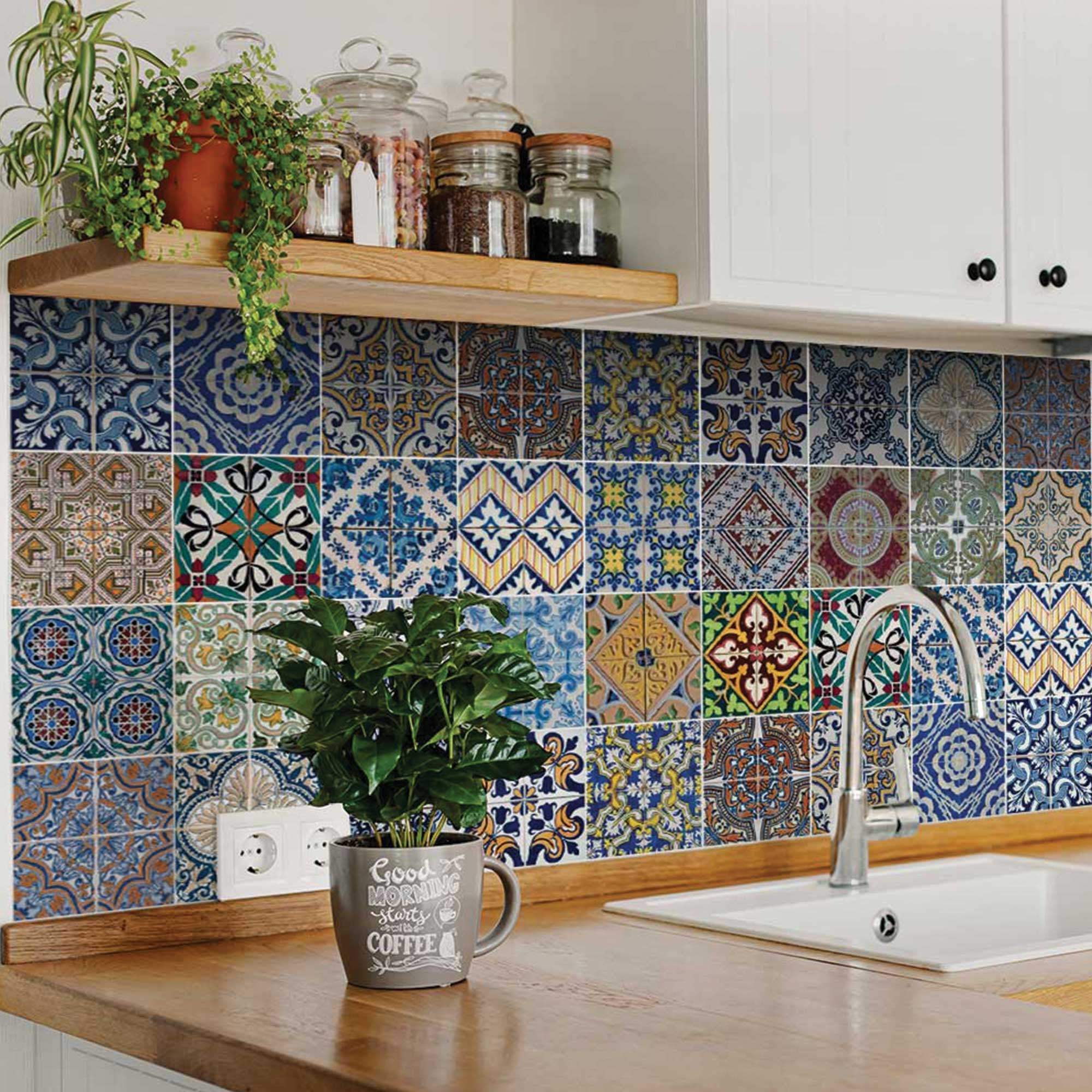 7" X 7" Randy Mutli Mosaic Peel and Stick Tiles - Image 5