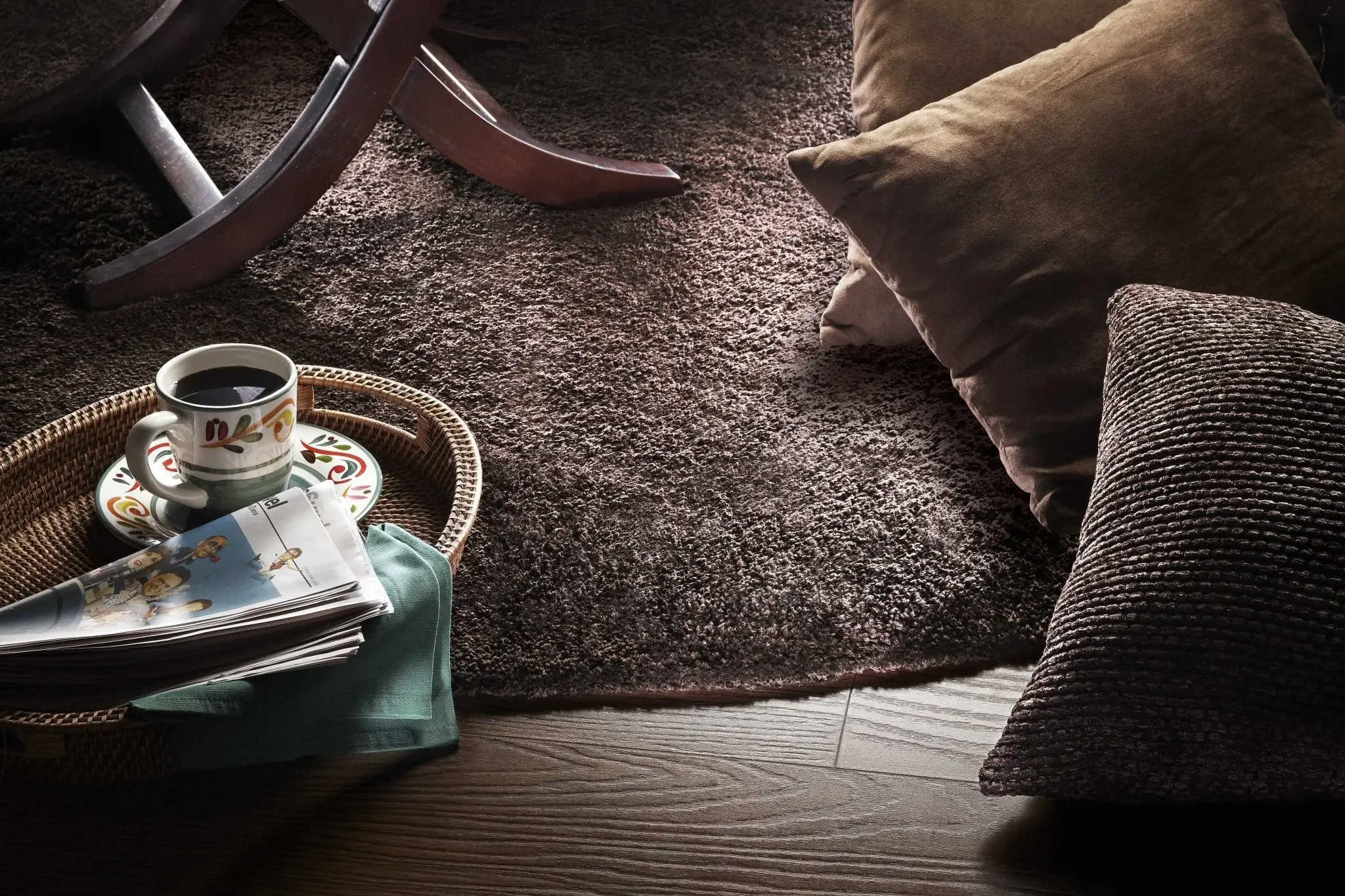 8' X 10' Polyester Espresso Area Rug - Image 6