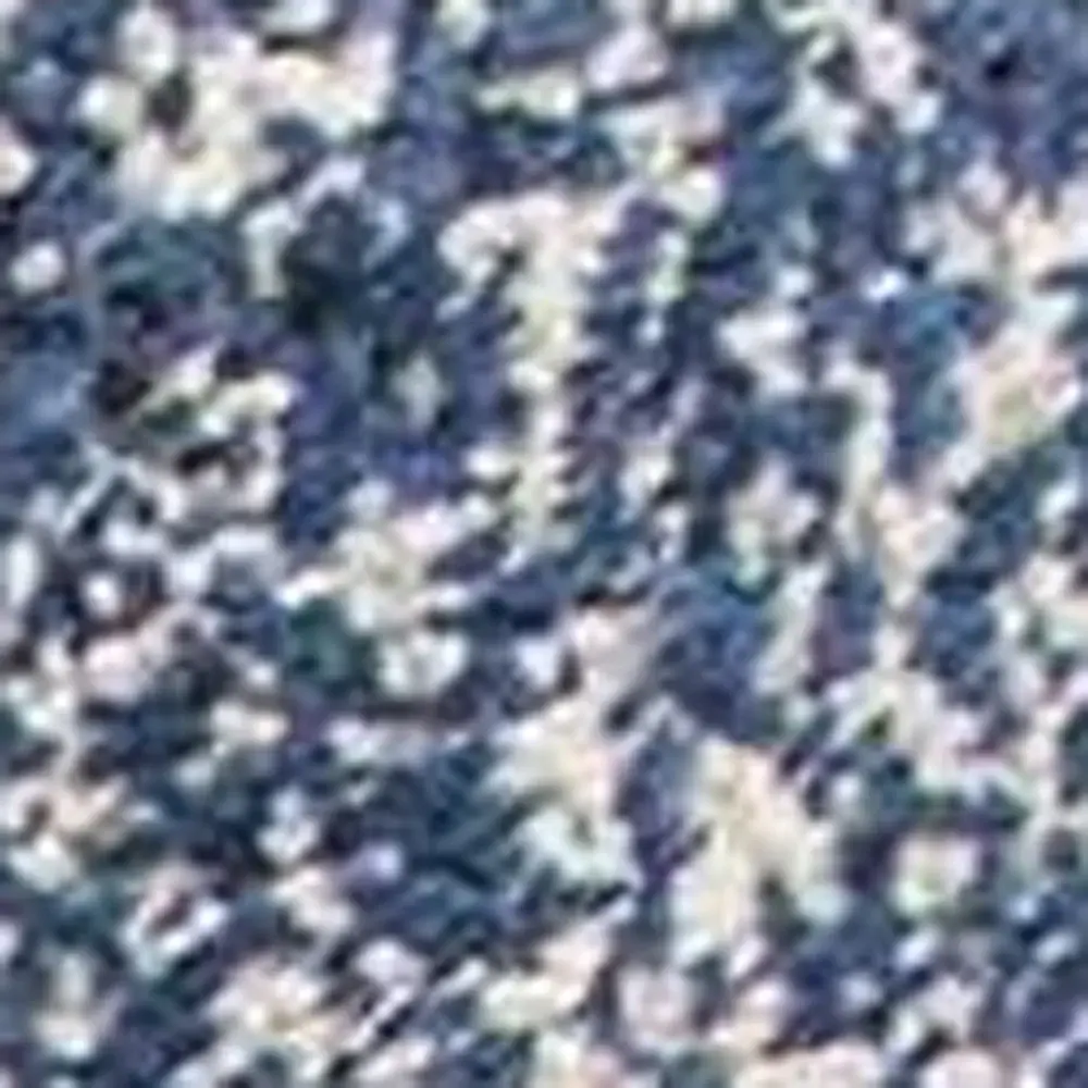 8' X 10' Polyester Indigo Or  Ivory  Heather Area Rug - Image 4