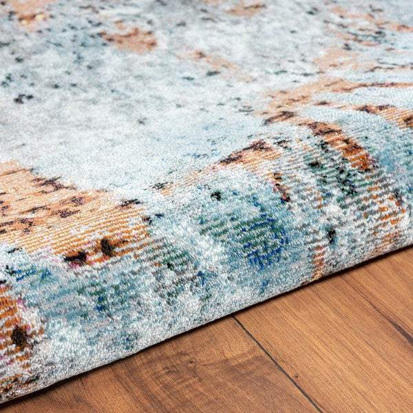 8' X 10' Rustic Brown Abstract Area Rug - Image 3