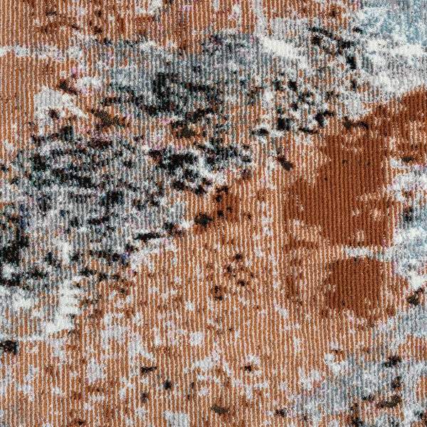 8' X 10' Rustic Brown Abstract Area Rug - Image 7