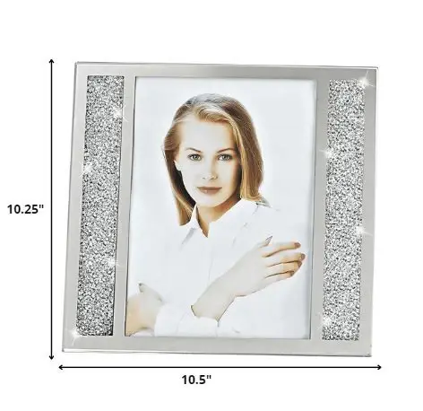 8 X 10 Silver Crystalized Picture Frame - Image 5