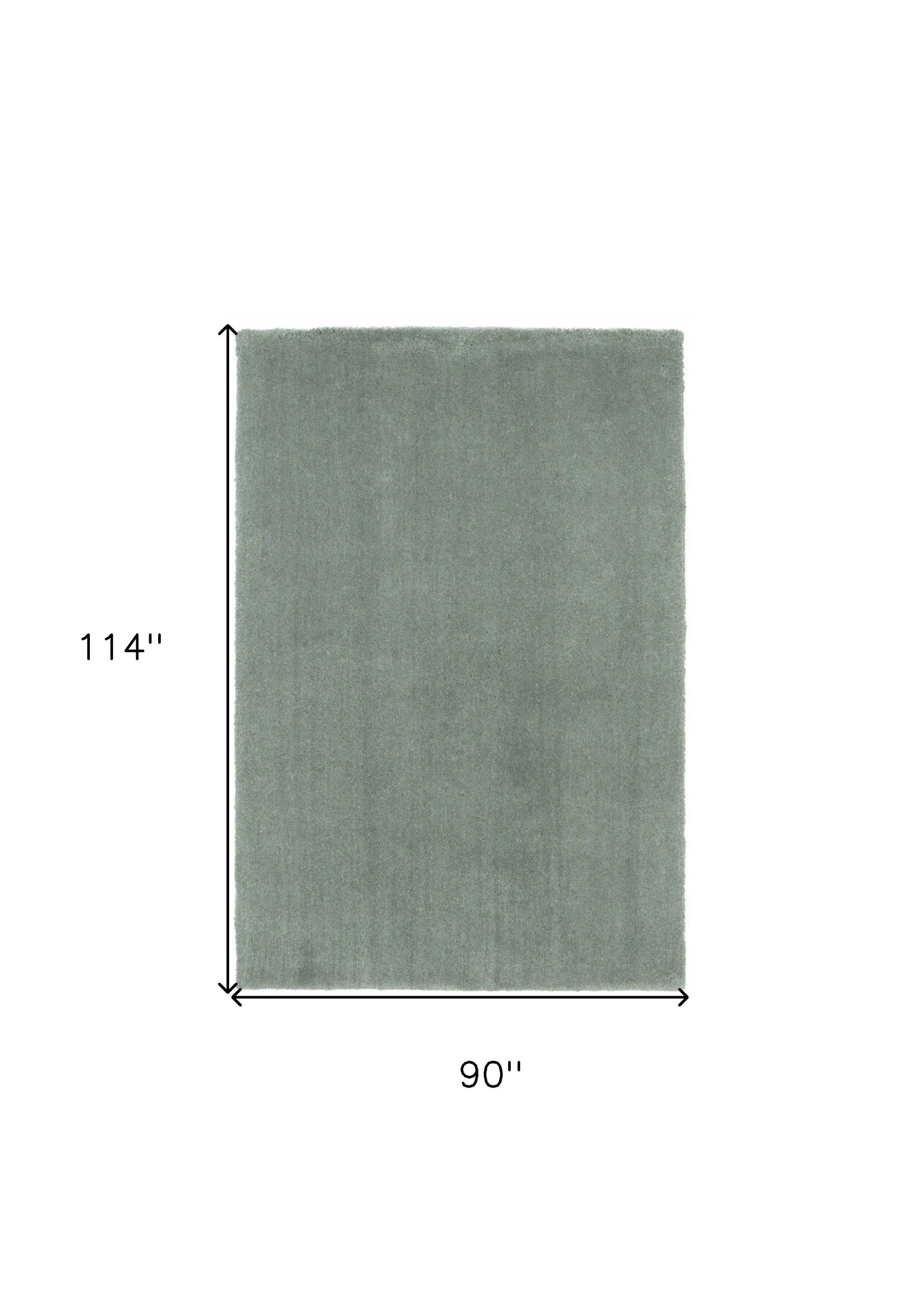8' X 10' Slate Blue Indoor Shag Rug - Image 3