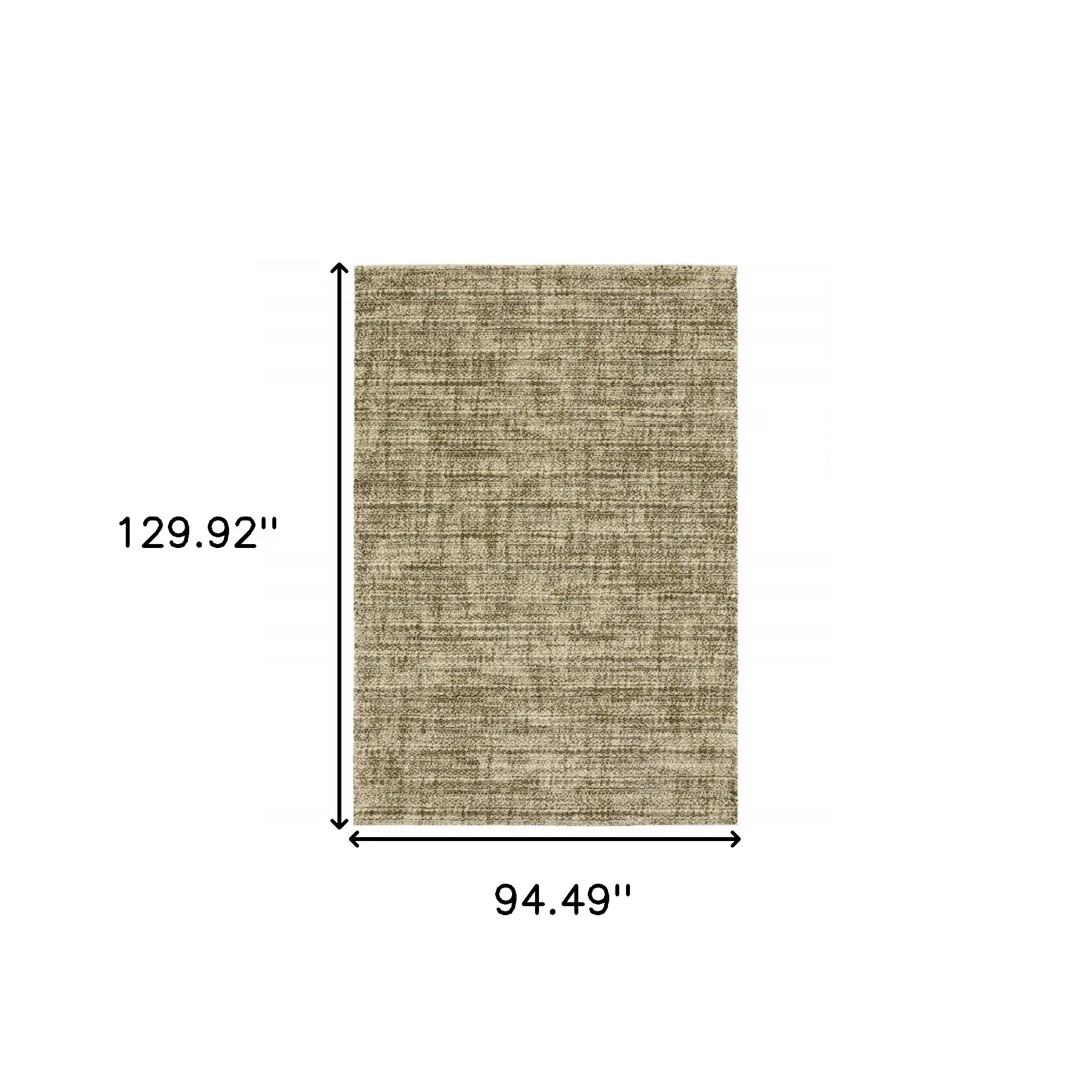 8' X 11' Beige Brown Tan And Blue Green Abstract Power Loom Stain Resistant Area Rug - Image 3