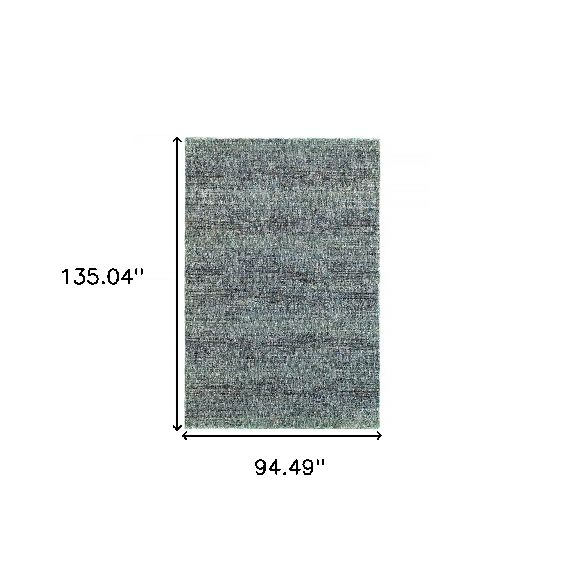 8' X 11' Blue and Gray Power Loom Area Rug - Image 3