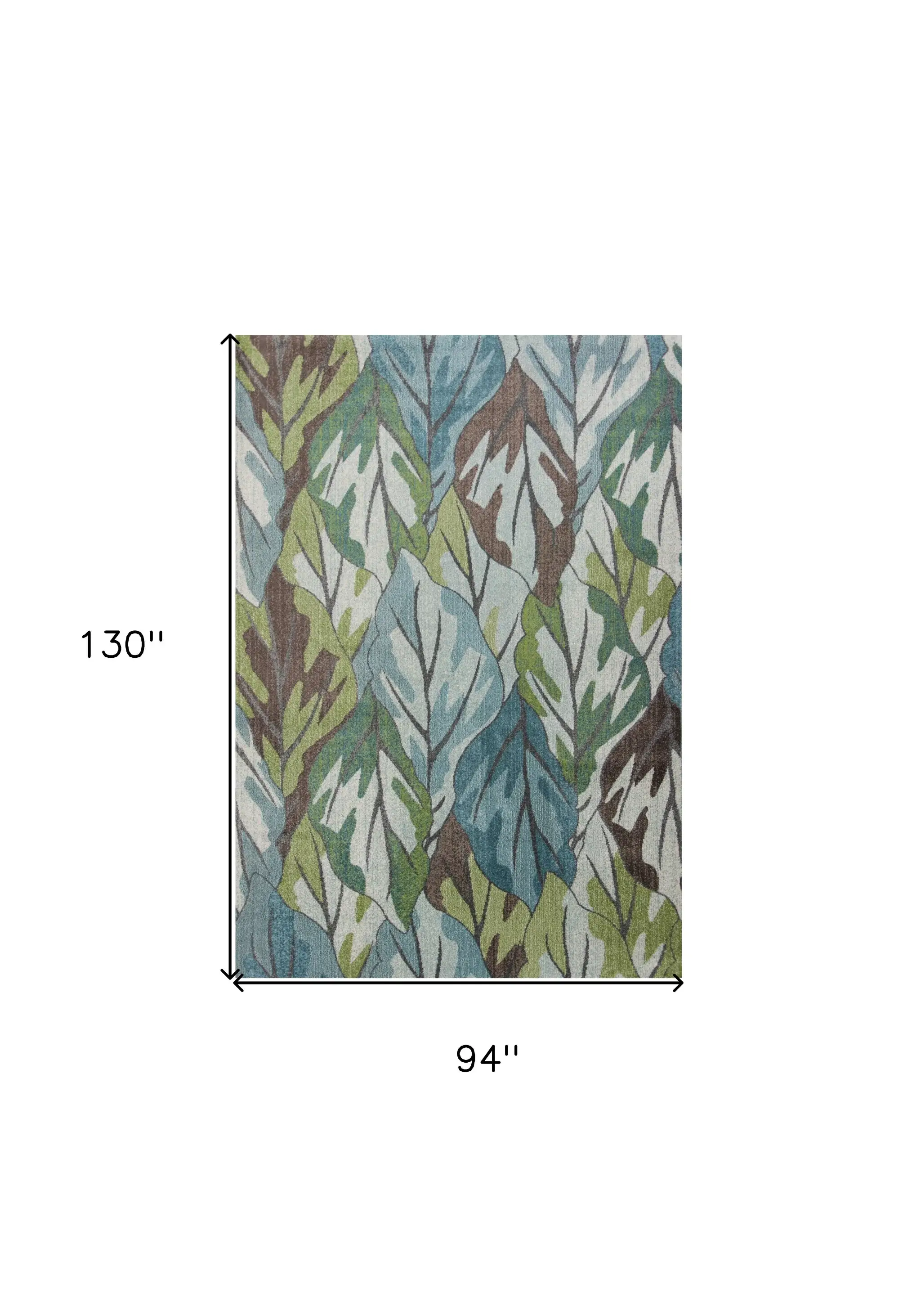 8' X 11' Blue Area Rug - Image 3
