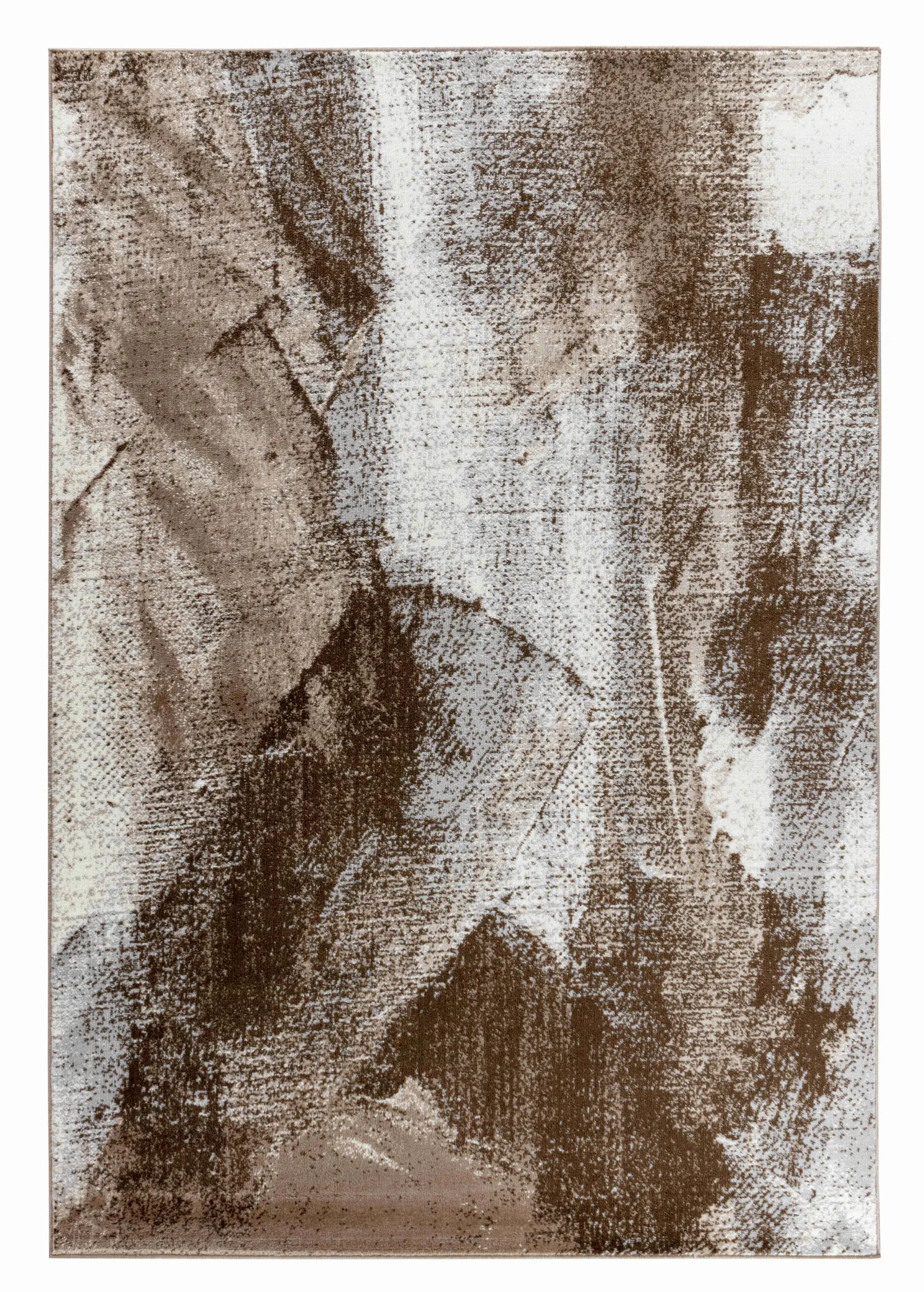 8' X 11' Brown Abstract Area Rug - Image 2