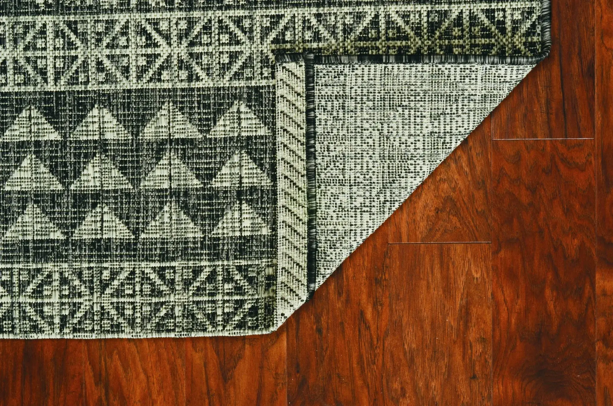 8' X 11' Charcoal Southwestern Indoor Outdoor Area Rug - Image 7